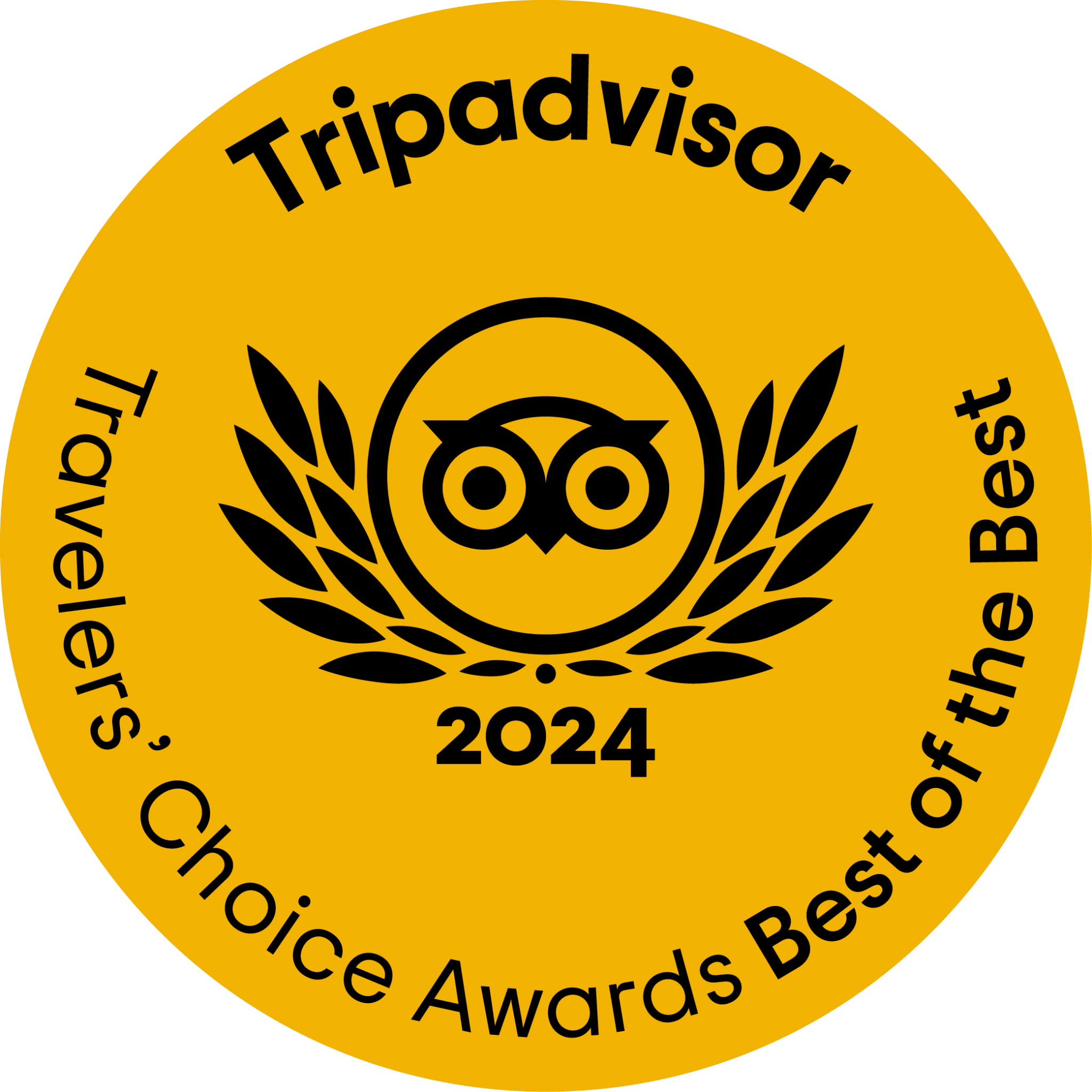 Tripadvisor Travelers' Choice Awards Best of the Best 2024 Logo