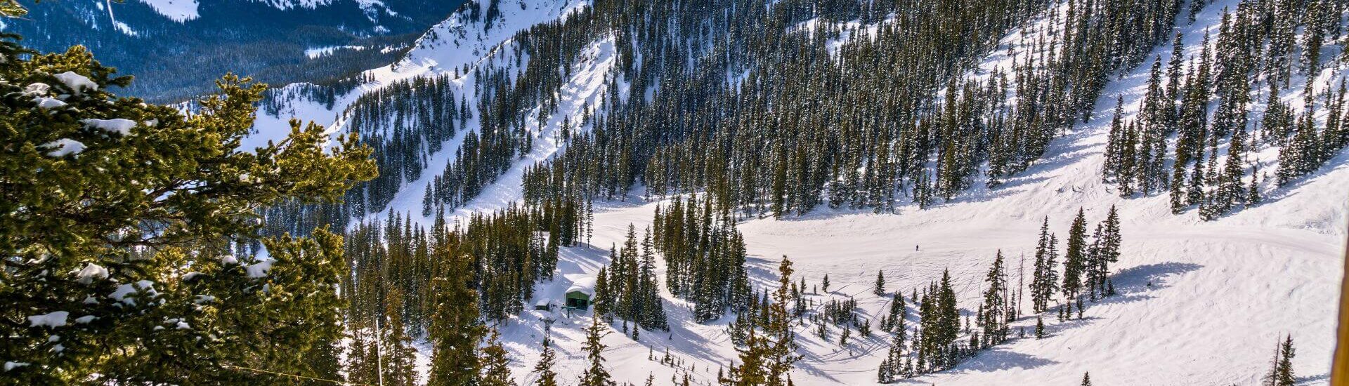 ski slopes surrounding kachina peak new mexico